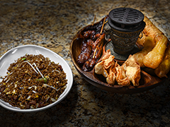 PU PU PLATTER FOR TWO WITH FRIED RICE image